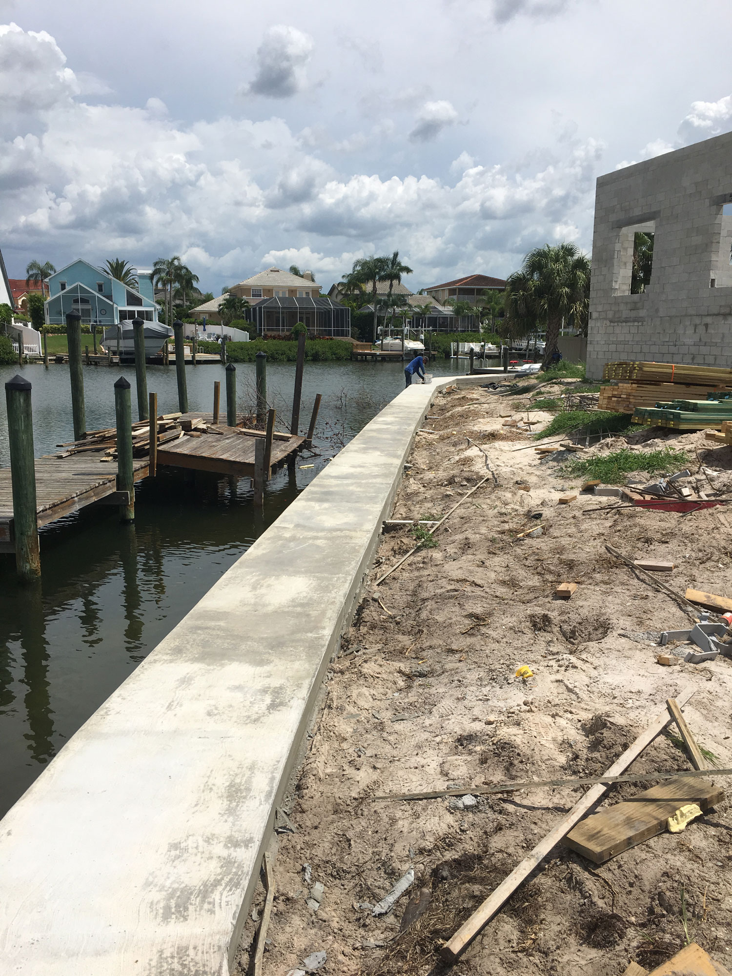 Seawall Completed - Trident H2O