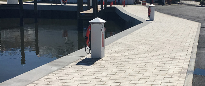 Marina Paver Installation - Trident H2O